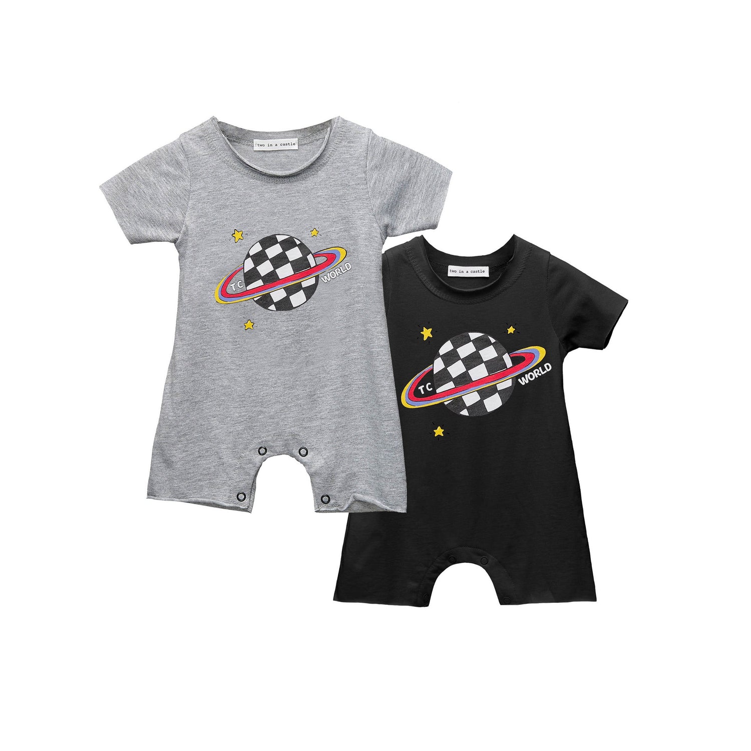 Planet Playsuit - Melange - 3 Months