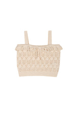 Rita Crochet Top - Cream - 6 Years
