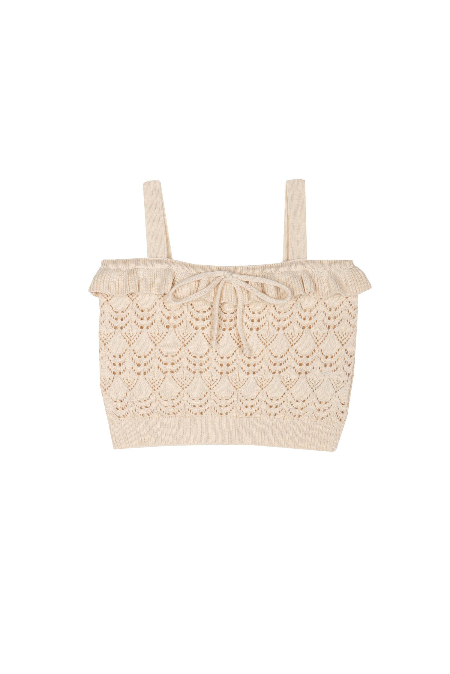 Rita Crochet Top - Cream - 6 Years