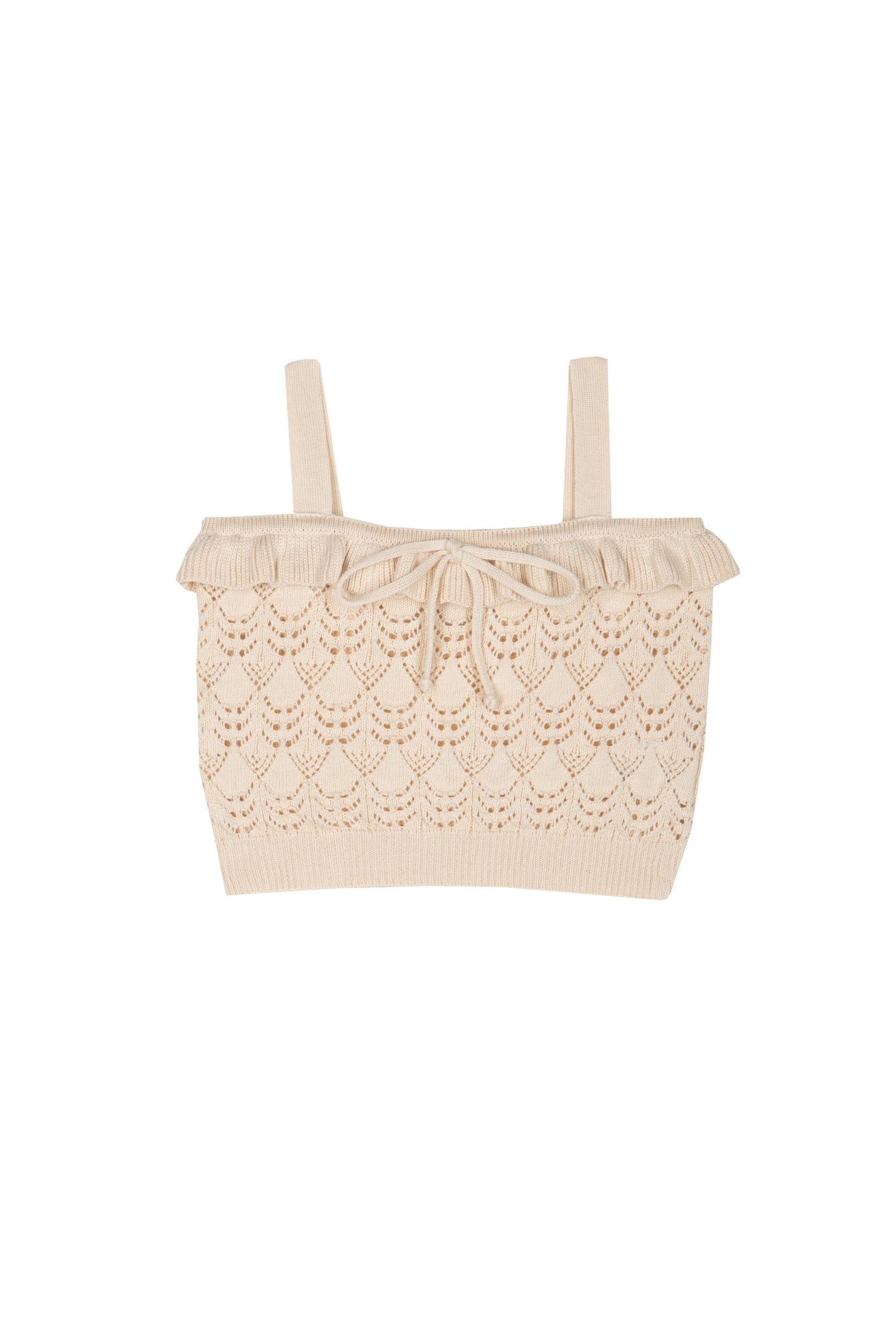 Rita Crochet Top - Cream - 6 Years