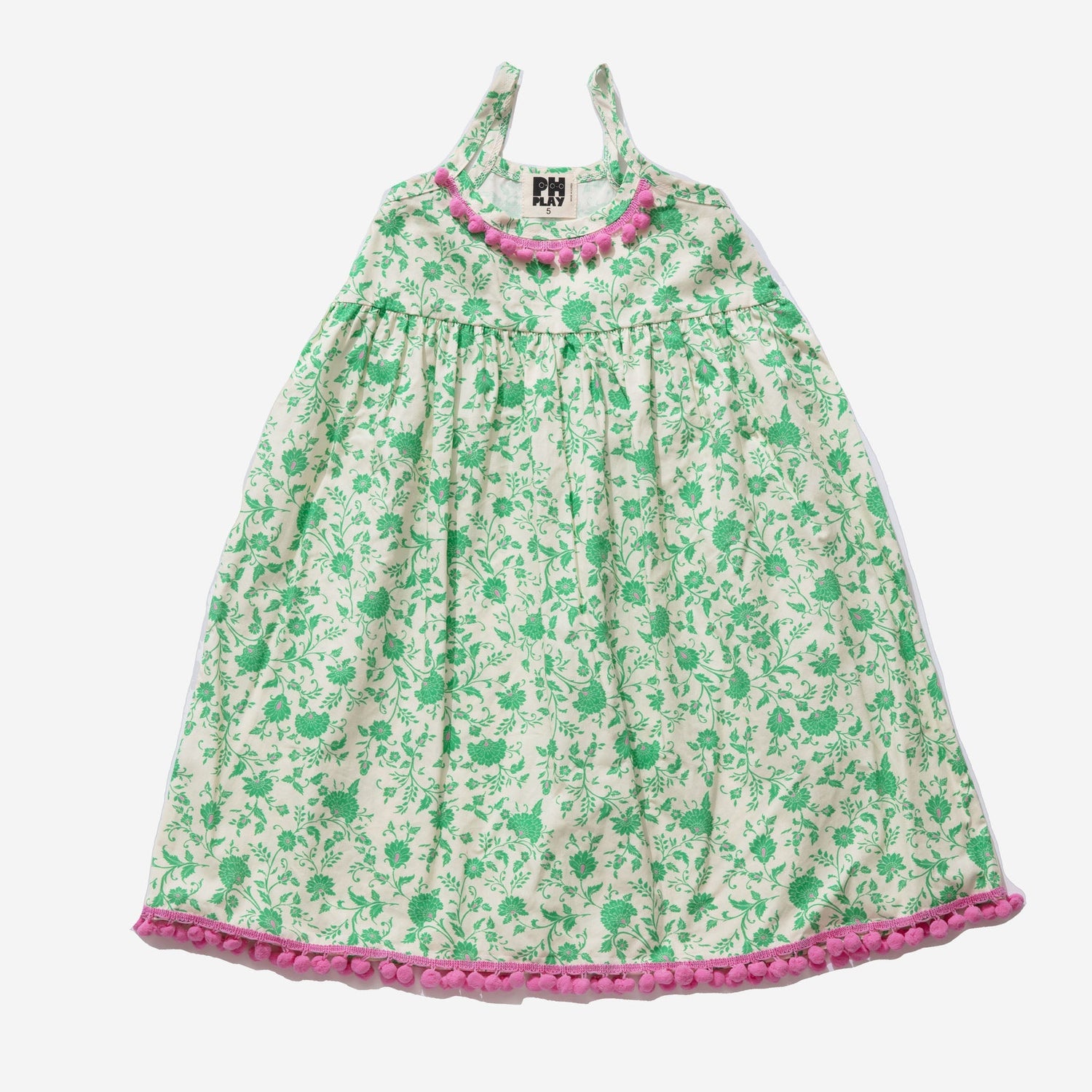 Sole Print Dress - Green - 2 Years