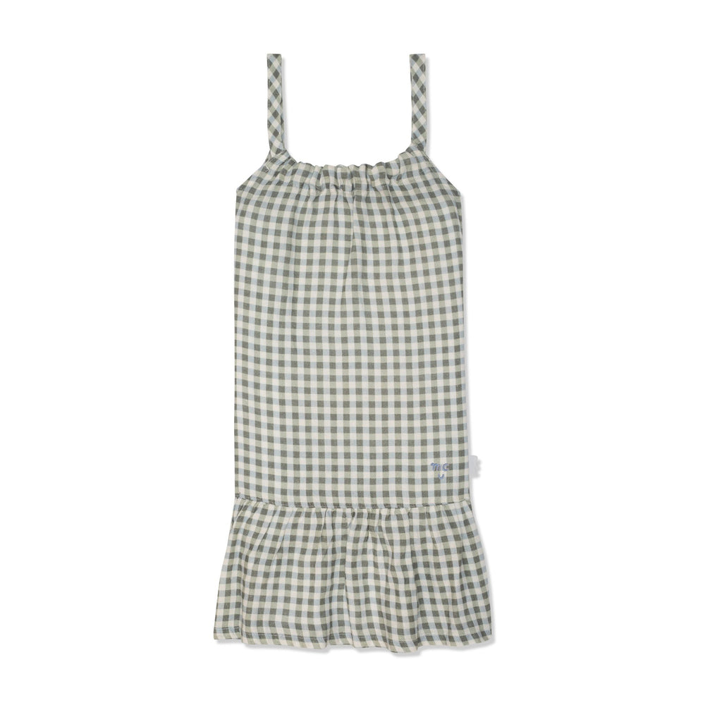 Gingham Linen Tank Dress - 2 Years