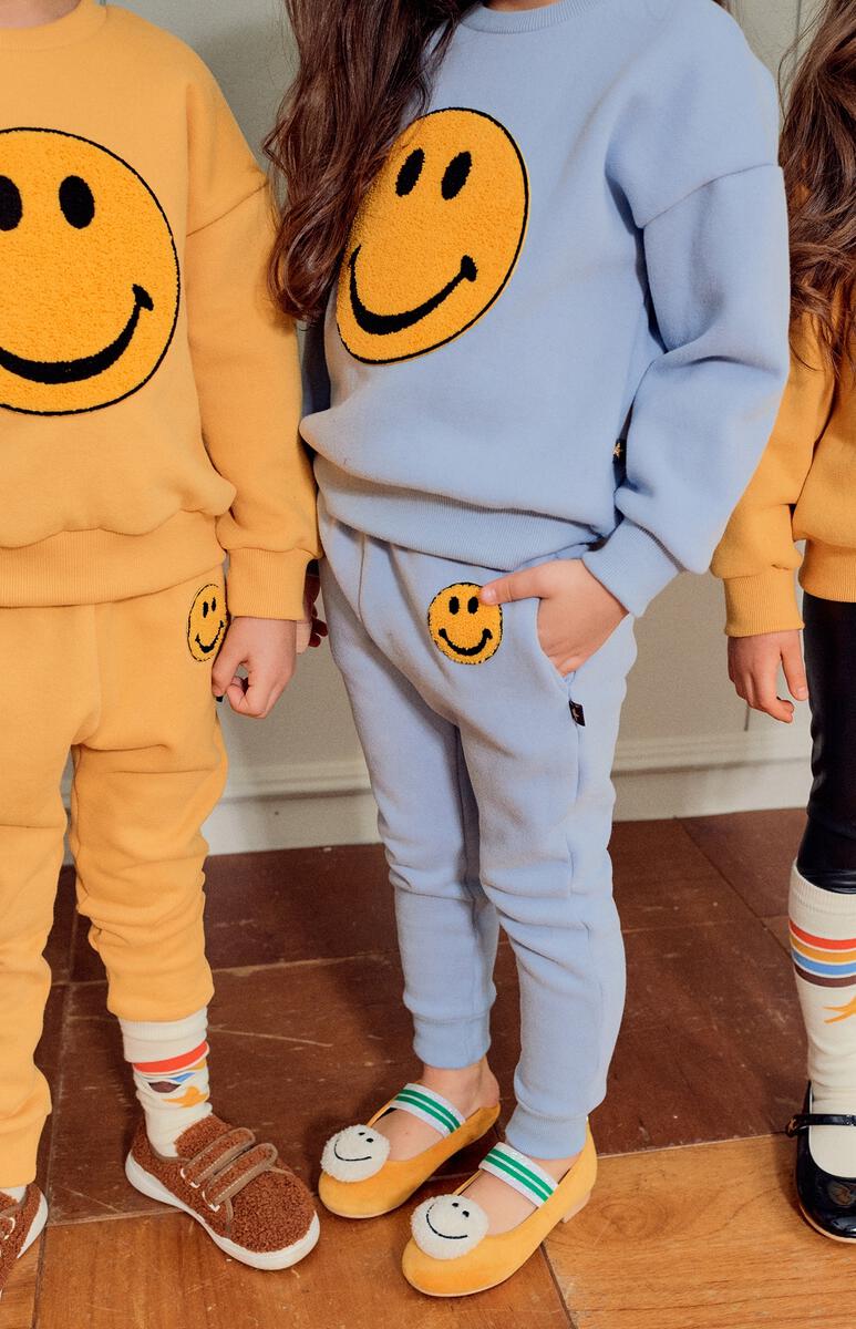 Smile Sweatpants - Light Blue - 1 Year