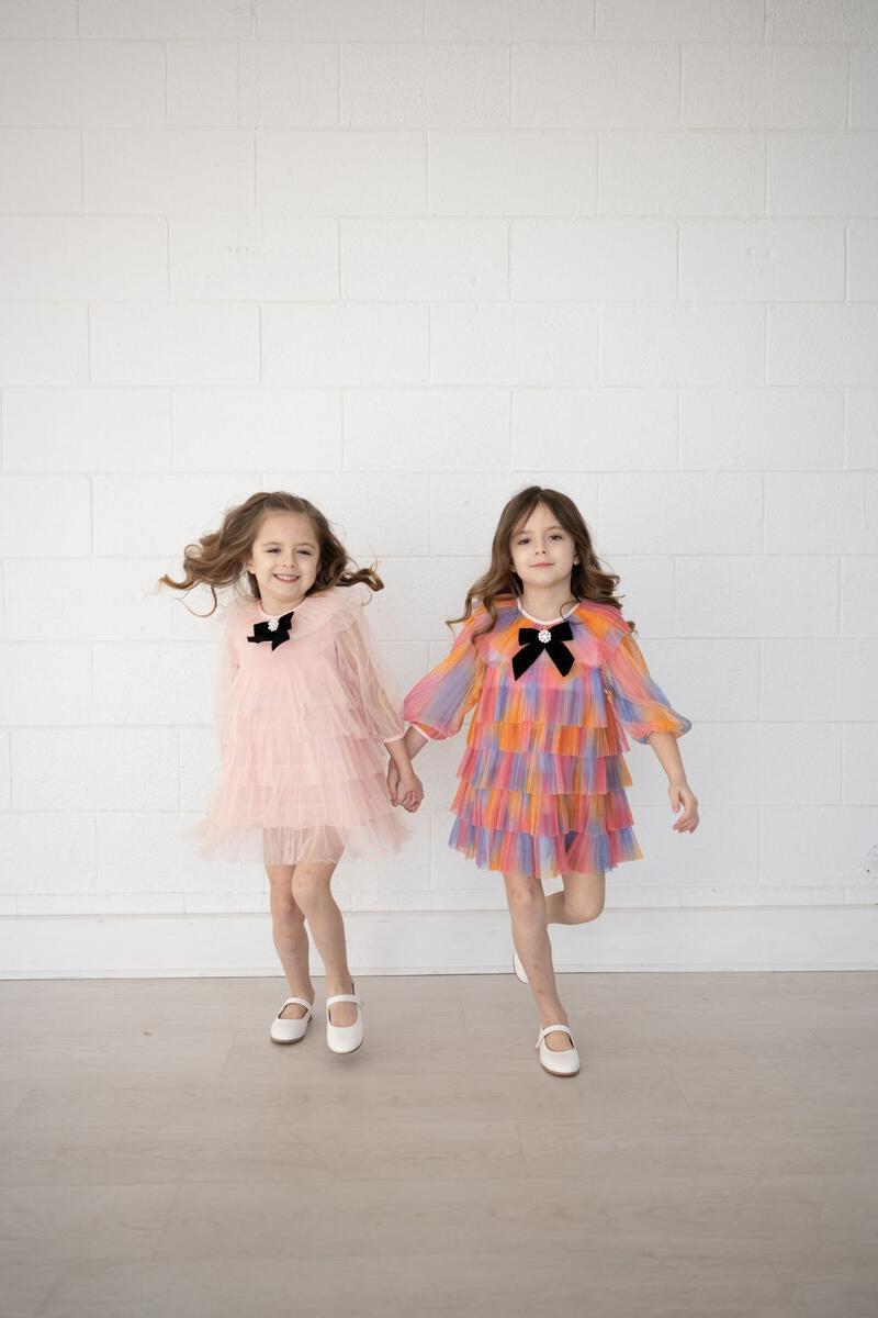 Six Layered Dress - Pink - 5 years