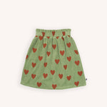 Hearts Long Skirt - Velvet - 1-2 Years