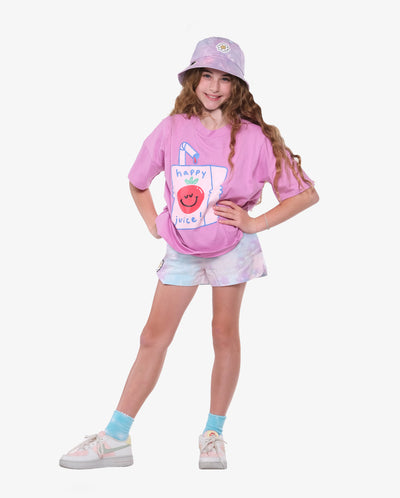 Poplin Cotton Short Tie Dye - Lavender - 2 Years