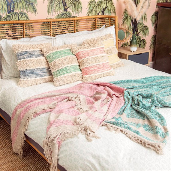 Green Stripe Cushion