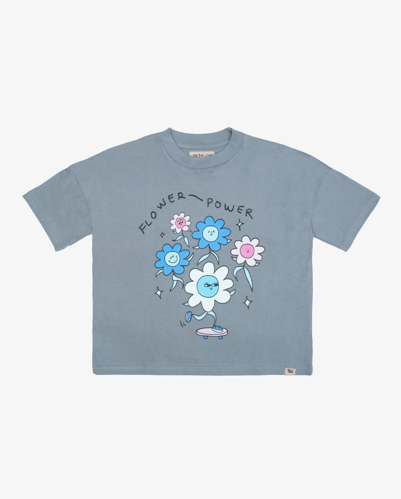 Flower Power T-Shirt - Blue - 3 Years