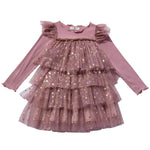 Layered Ls Tutu - Gold Pink - 1 Years