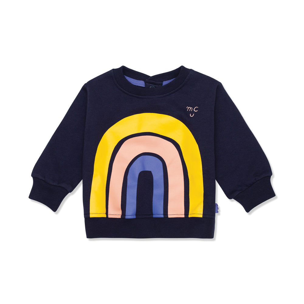 Rainbow Baby Sweatshirt - Navy - 3-6 Months