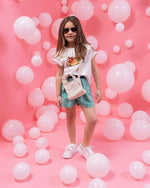 Summer Green Set Short - Green Print - 9-10 Years