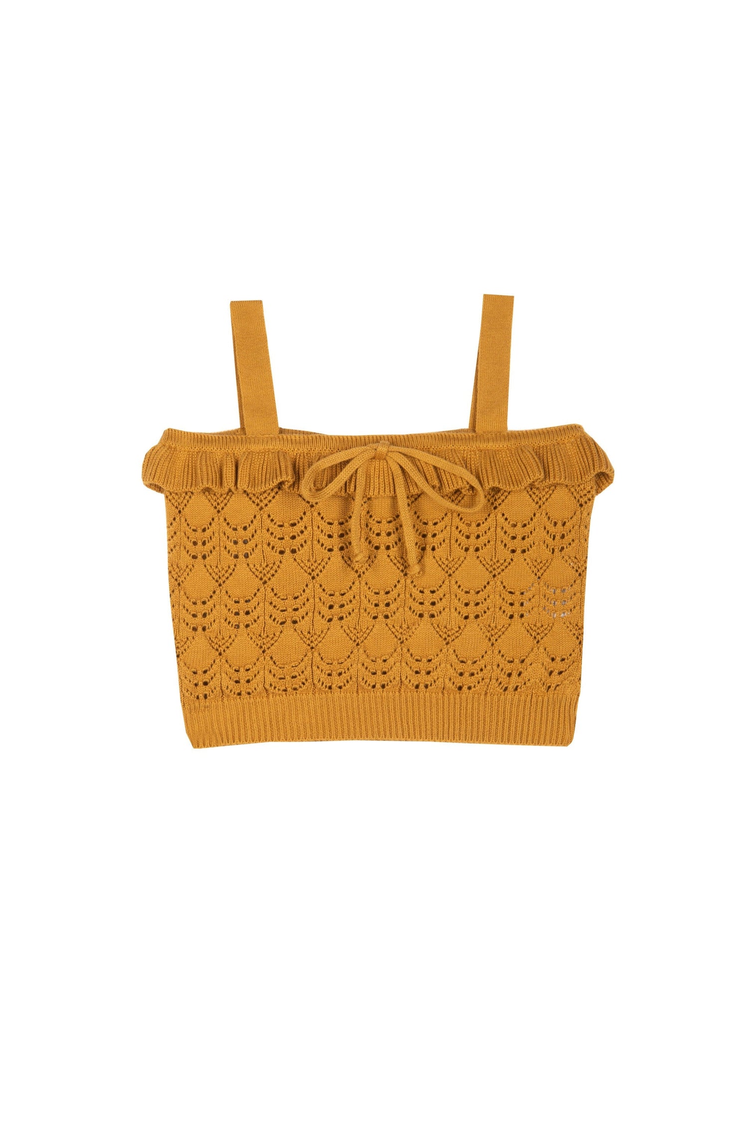 Rita Crochet Top - Caramel - 4 Years