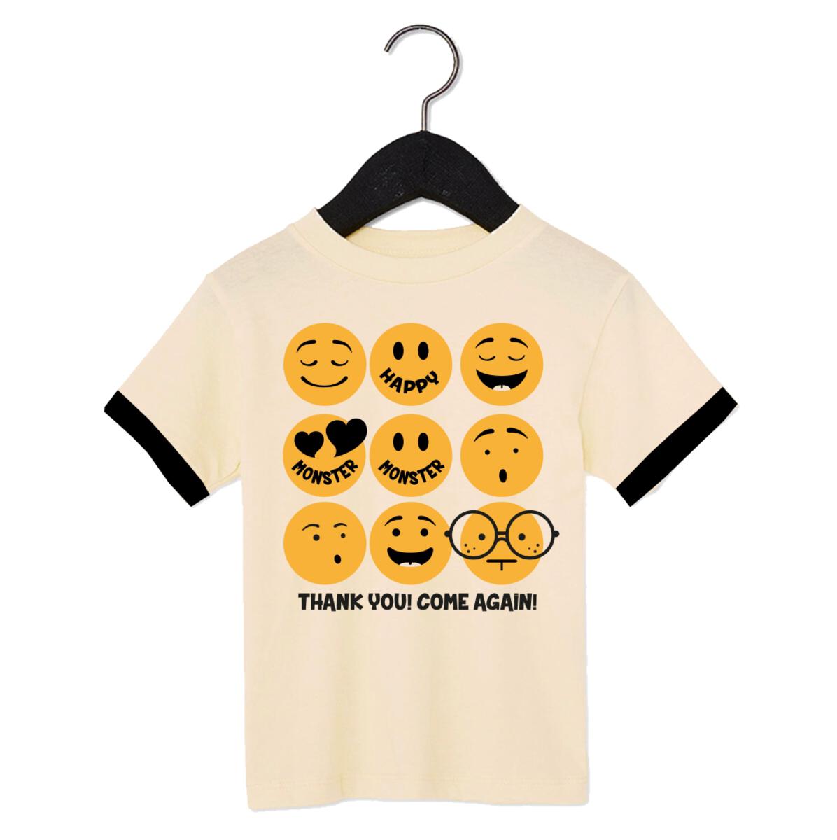 Emoji T-shirt - Cream - 2 Years