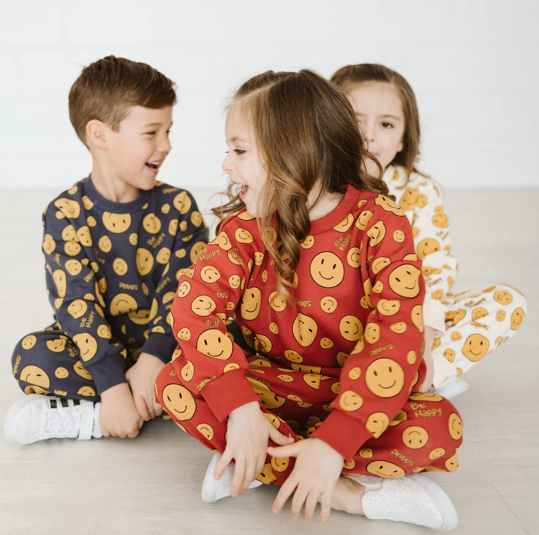 Smile Sweatshirt Set Charcoal - 6 Months