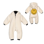 The Happy One Bear Jumpsuit - Ecru - 3-6 Months