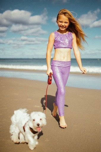 Activewear Glitter - Lilac - 14 Years