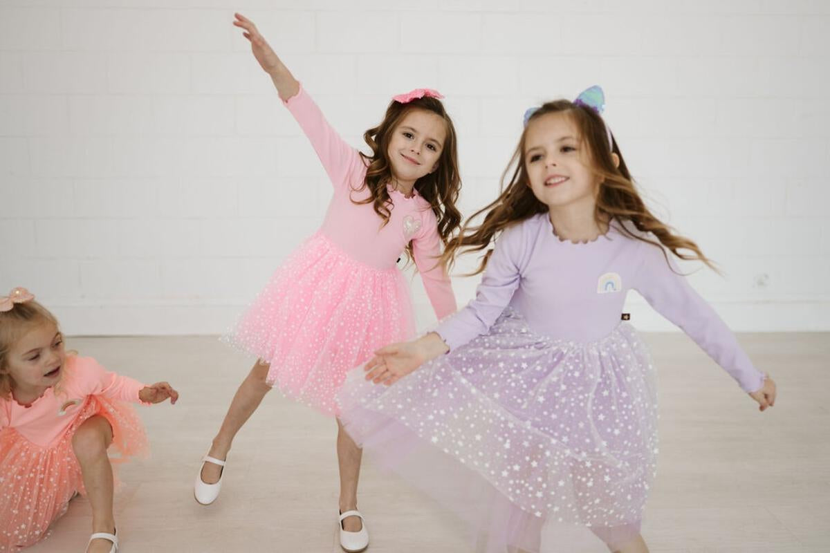 Patched Tutu Dress - Lilac - 6 Months