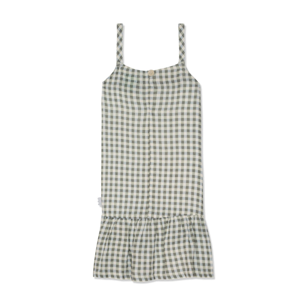 Gingham Linen Tank Dress - 2 Years