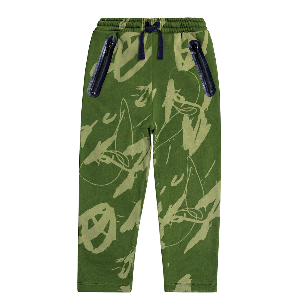 Nature Canvas Zipper Pocket Jungle - Green