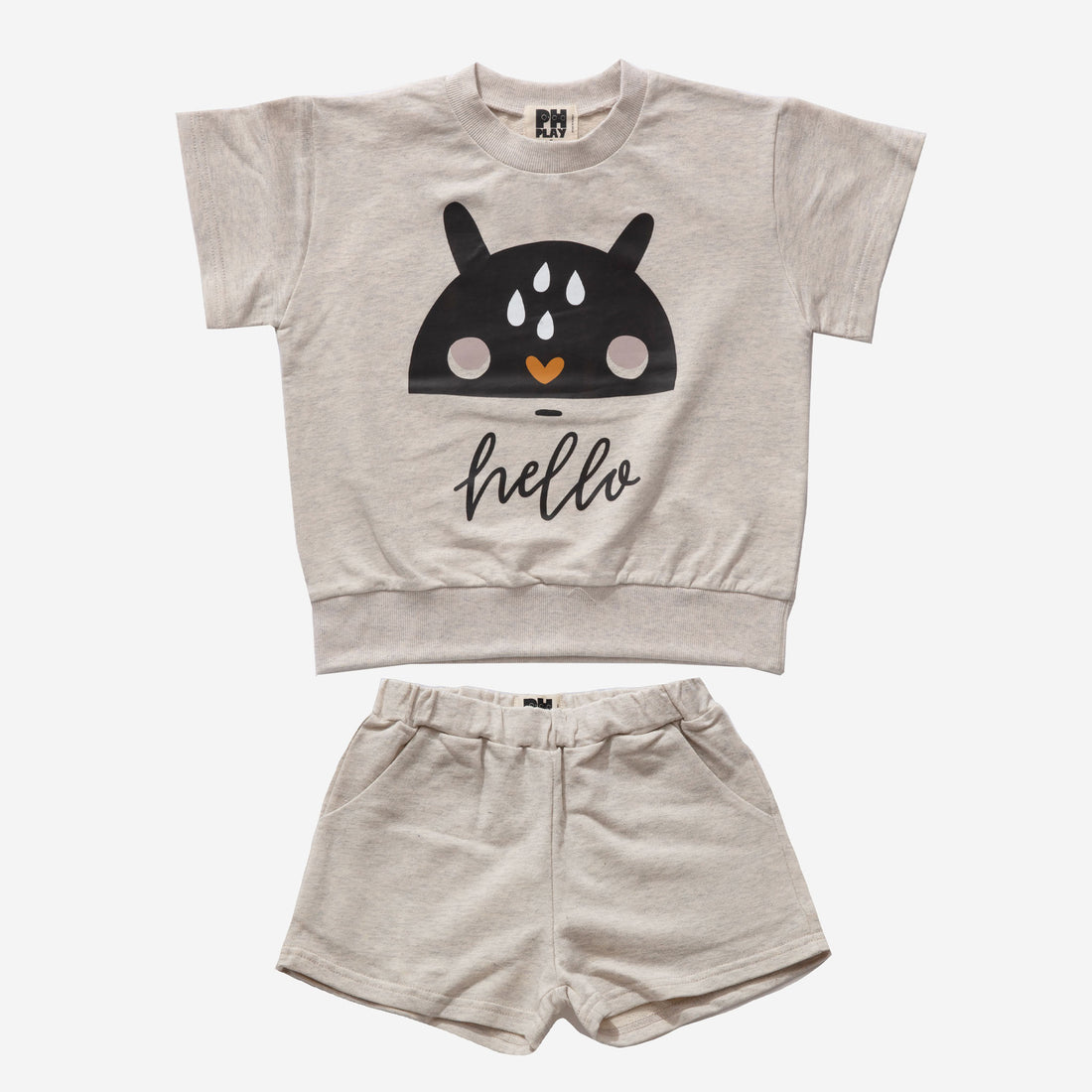PH Set - Gray hello - 6 Months