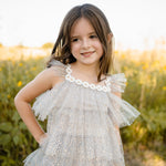 Harper Layered Dress - Gray - 6 Months