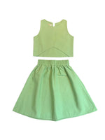 Green Linen Set Skirt - 2 Years