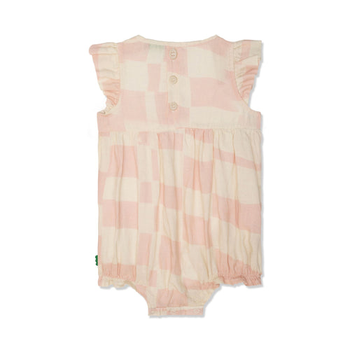 Checkered Flutter Baby Linen - 6-12 Months