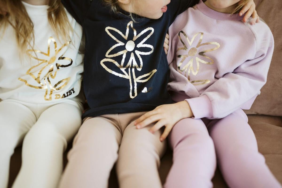 Organic Tshirts Daisy - Navy - 6 Month