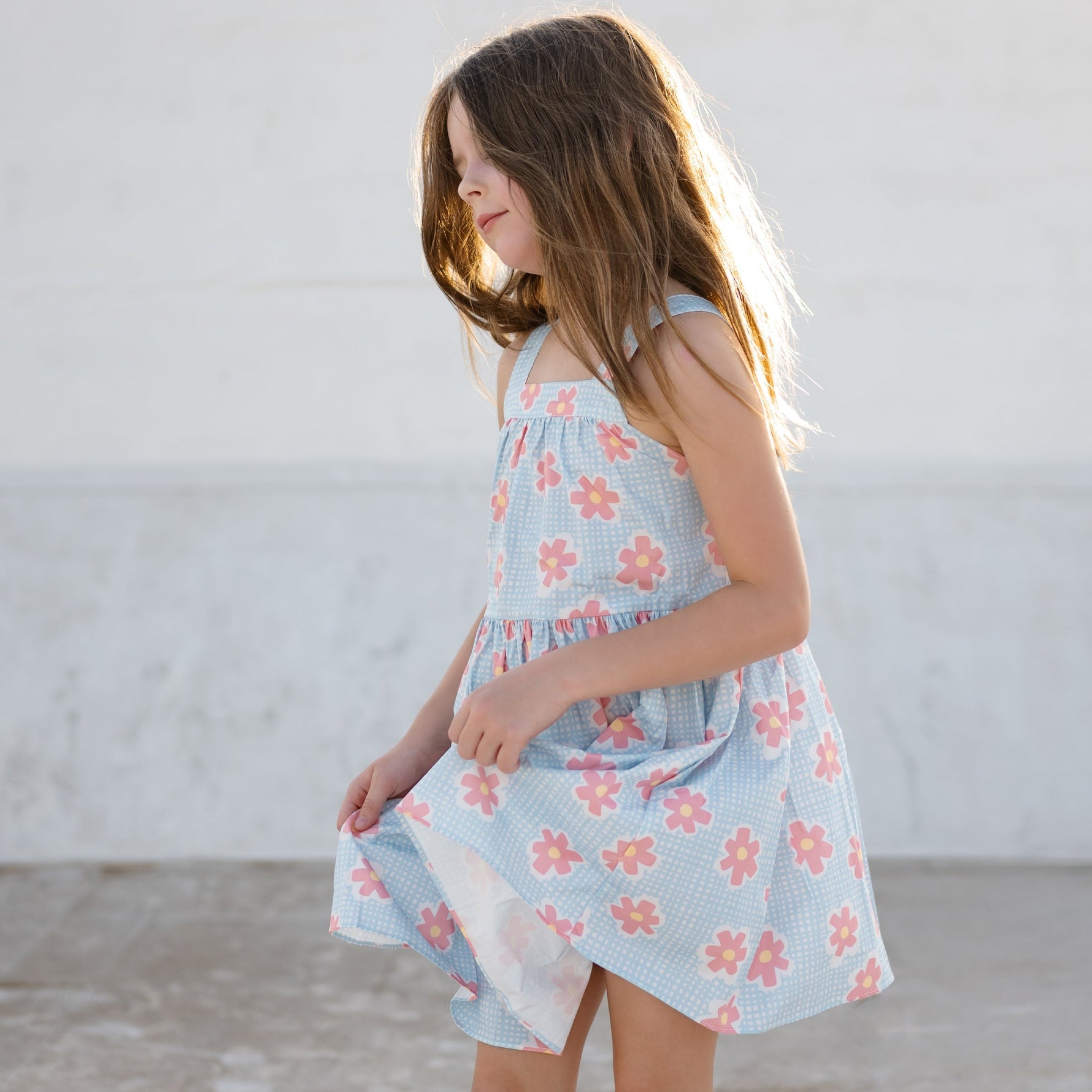 Karina Ribbon Dress - Blue - 12 Months