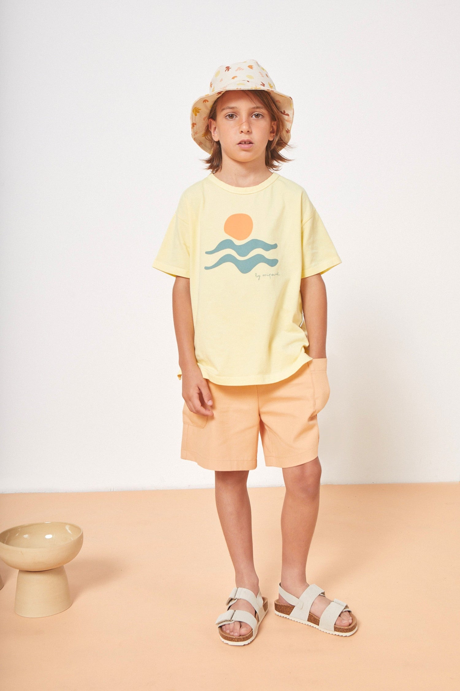 Leo Sarga Bermuda - Peach - 6 Years