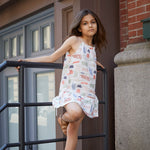 Scribble Kid Linen Dress - 2 Years