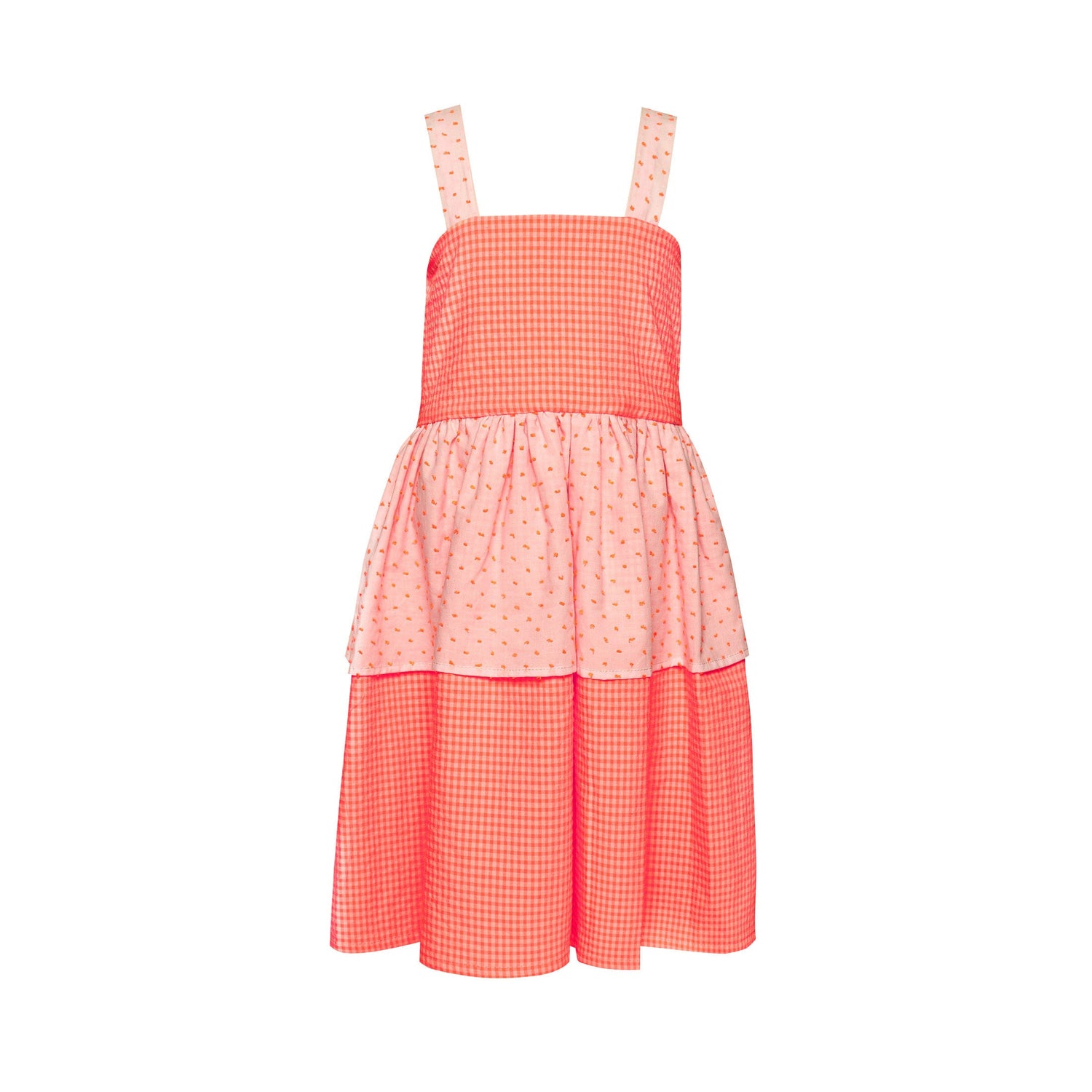 Popsicle Two Layer Dress - Orange - 11 Years