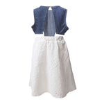 Lemon Sorbet 2 Piece Embroidery & Denim Dress - 3 Years