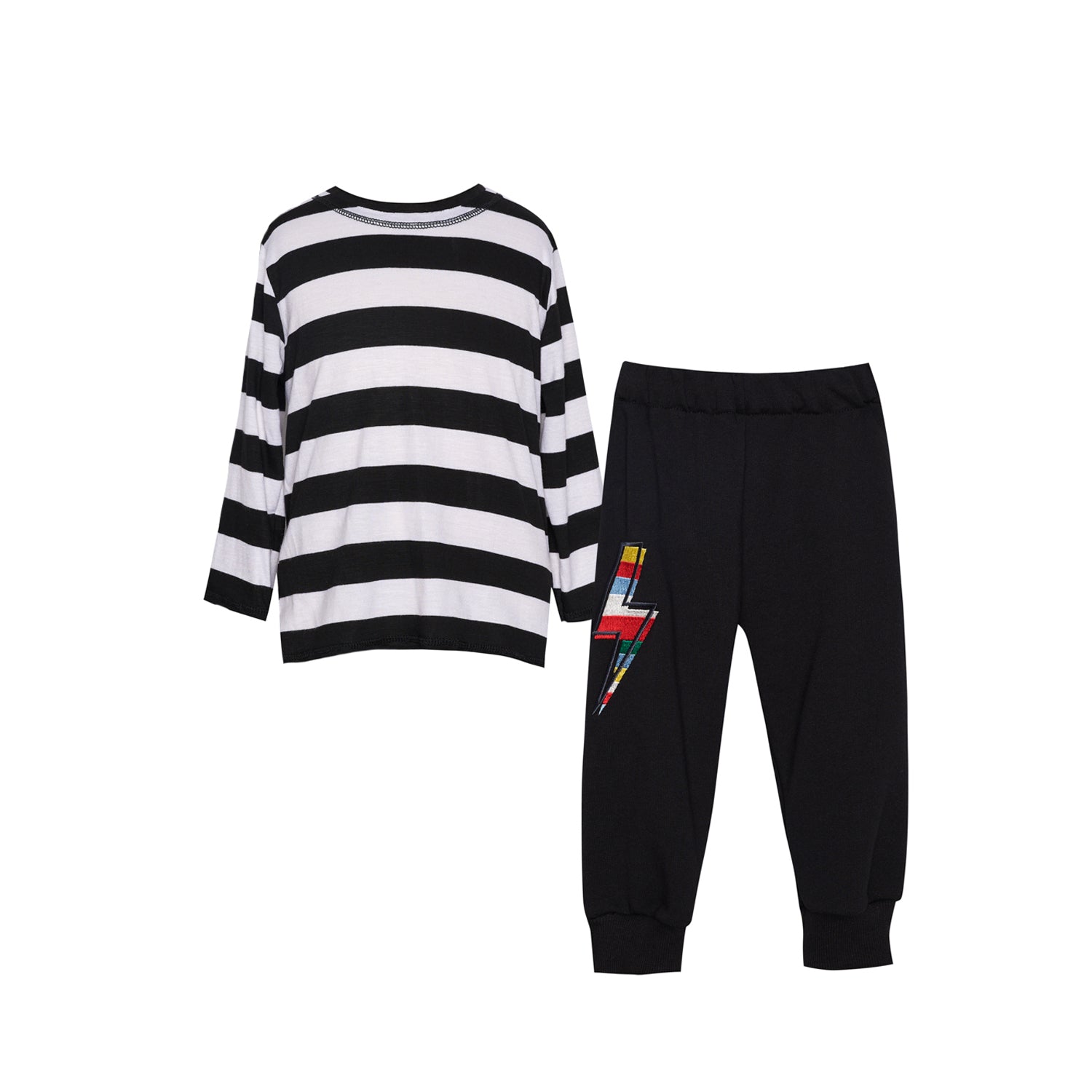 Thunderlight Set Striped Kid - Black - 2 Years