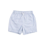 Swim short White Blue Striped - 1-2 Years