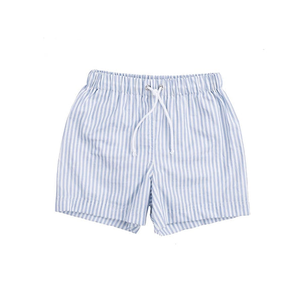 Swim short White Blue Striped - 1-2 Years