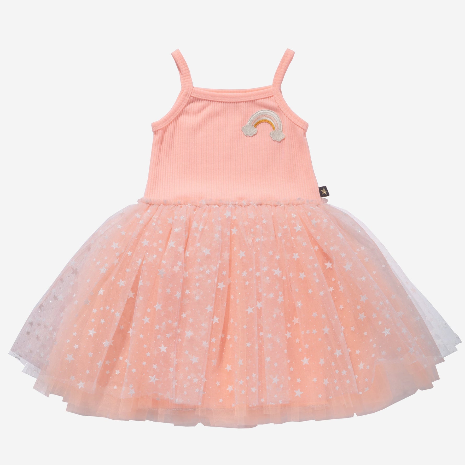 Emily Patch Tutu - Orange - 12 Months