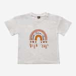PH T-Shirts - White Rainbow - 12 Months