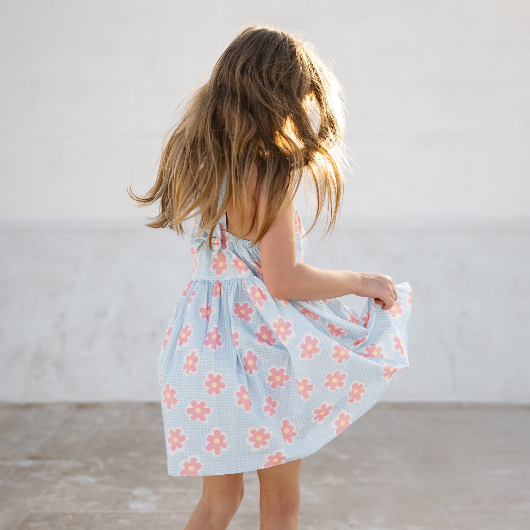 Karina Ribbon Dress - Blue - 12 Months