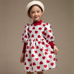 Heart Balloon Dress - White - 12 Months