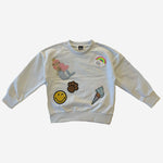 Multi Patched Sweatshirt - Light Blue - 6 Months
