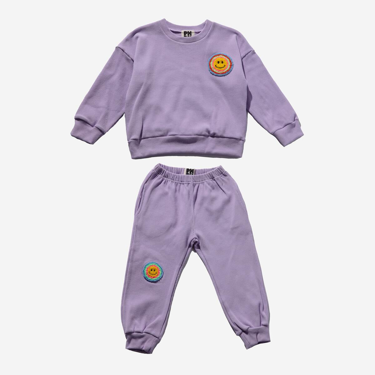 Waffle Multi Smile Set - Purple - 18 Months