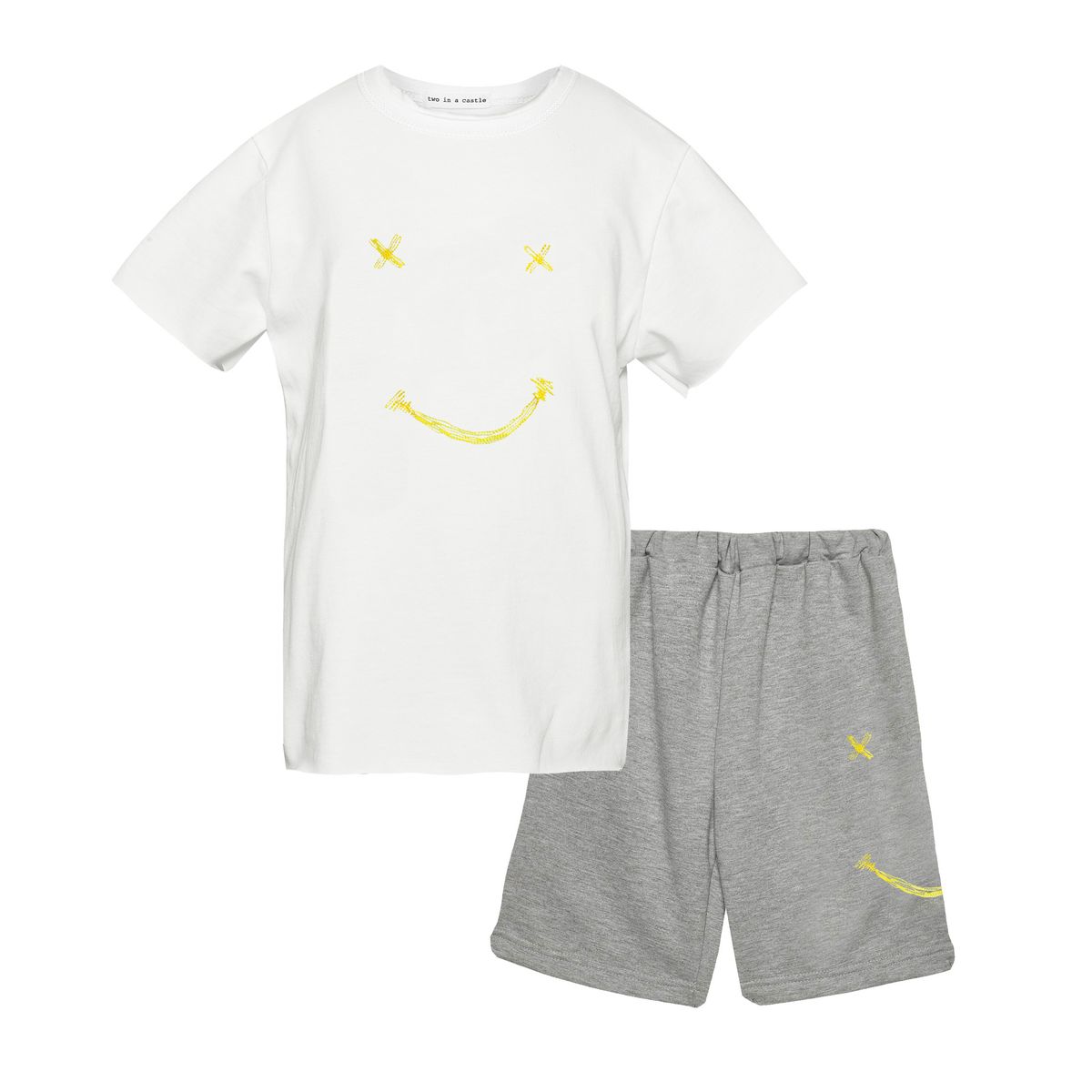 Bicolor Set With Embroidered Top - 2 Years