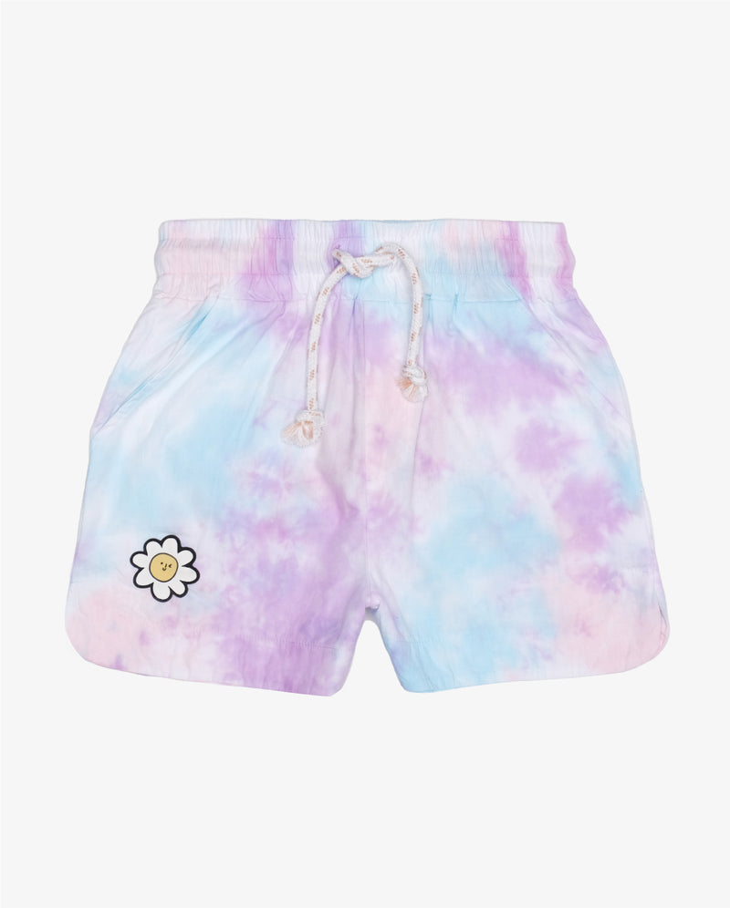 Poplin Cotton Short Tie Dye - Lavender - 2 Years