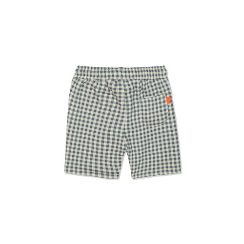 Gingham Kid Shorts - Faded Denim - 2 Years