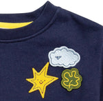 Patches Kid Sweatshirt - Navy - 2 Years