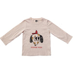 Organic Tshirts Doodle - Beige - 6 Month