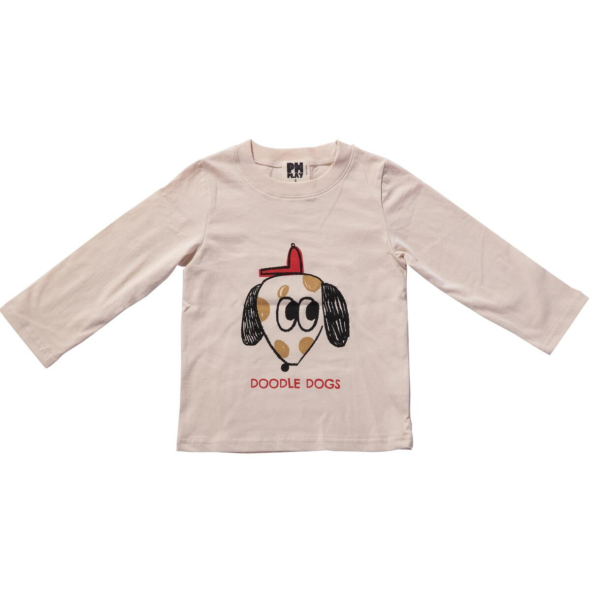 Organic Tshirts Doodle - Beige - 6 Month