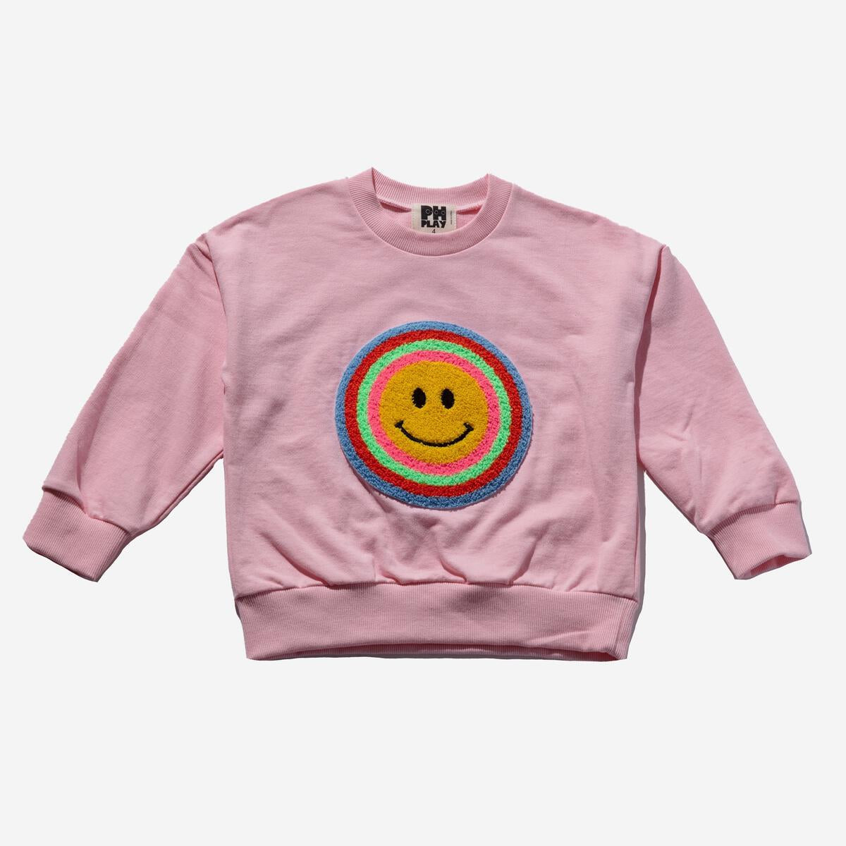 Multi Smile Sweatshirt - Pink - 12 Months