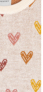 Love Wool Knit Sweater - Ecru-Multi - 14 Years